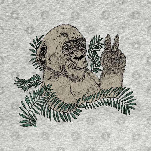 Peace Gorilla by msmart